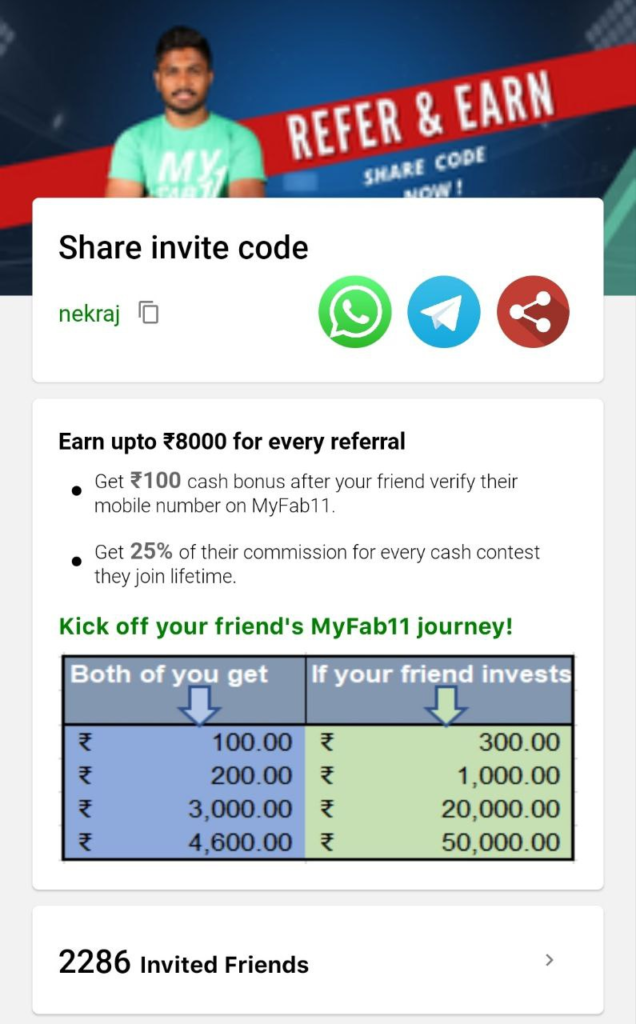 myfab11 refer and earn