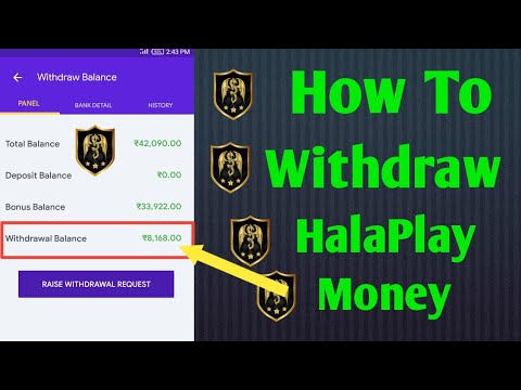 how to withdraw money from halaplay