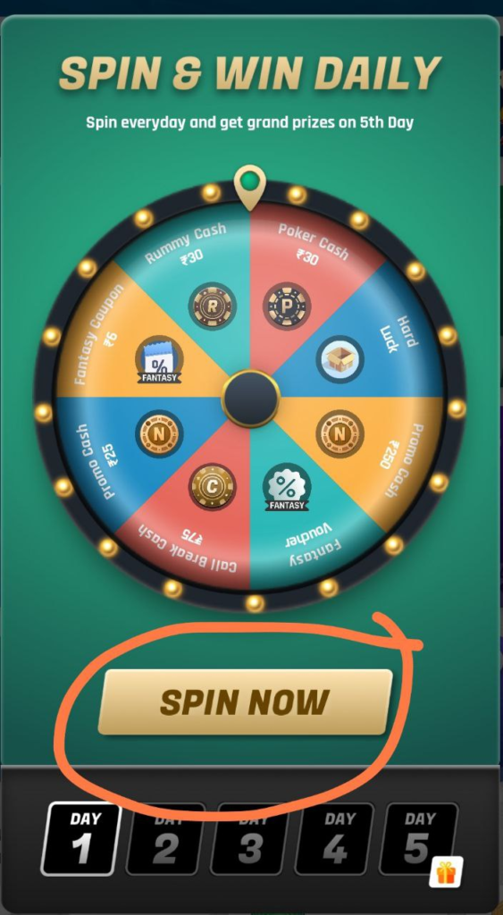 nostapro spin and win daily