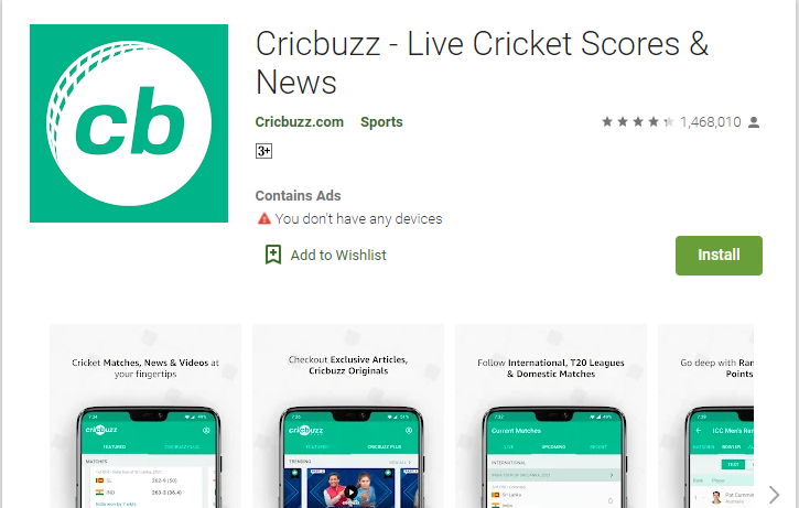 cricbuzz app