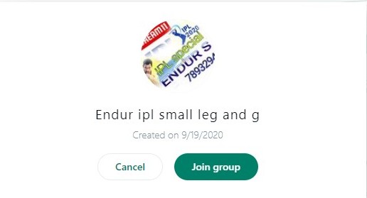 Endur Small League Whatsapp Group
