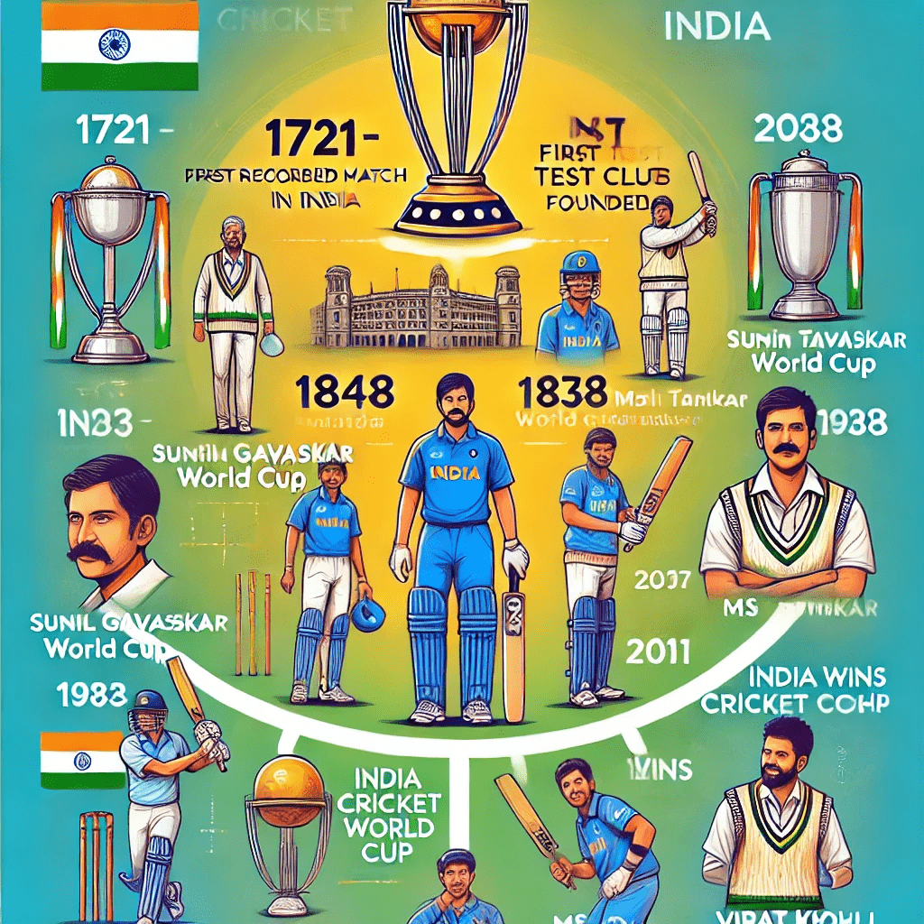 HISTORY of Cricket in India