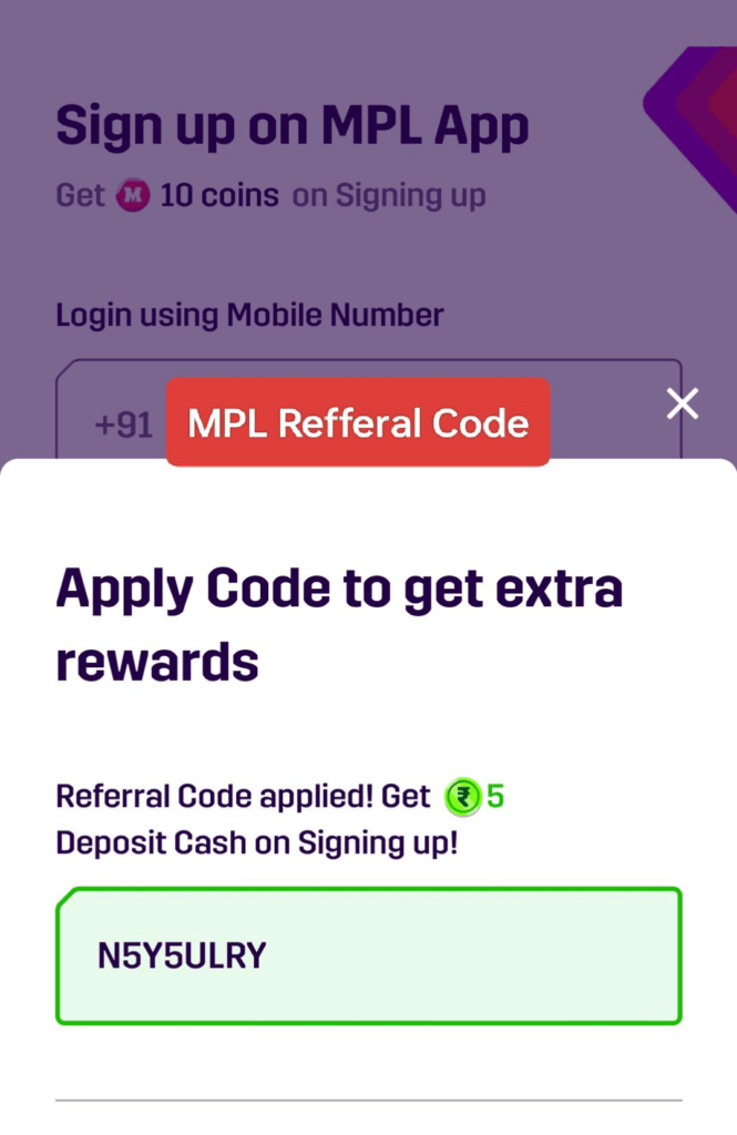 MPL Referral Code