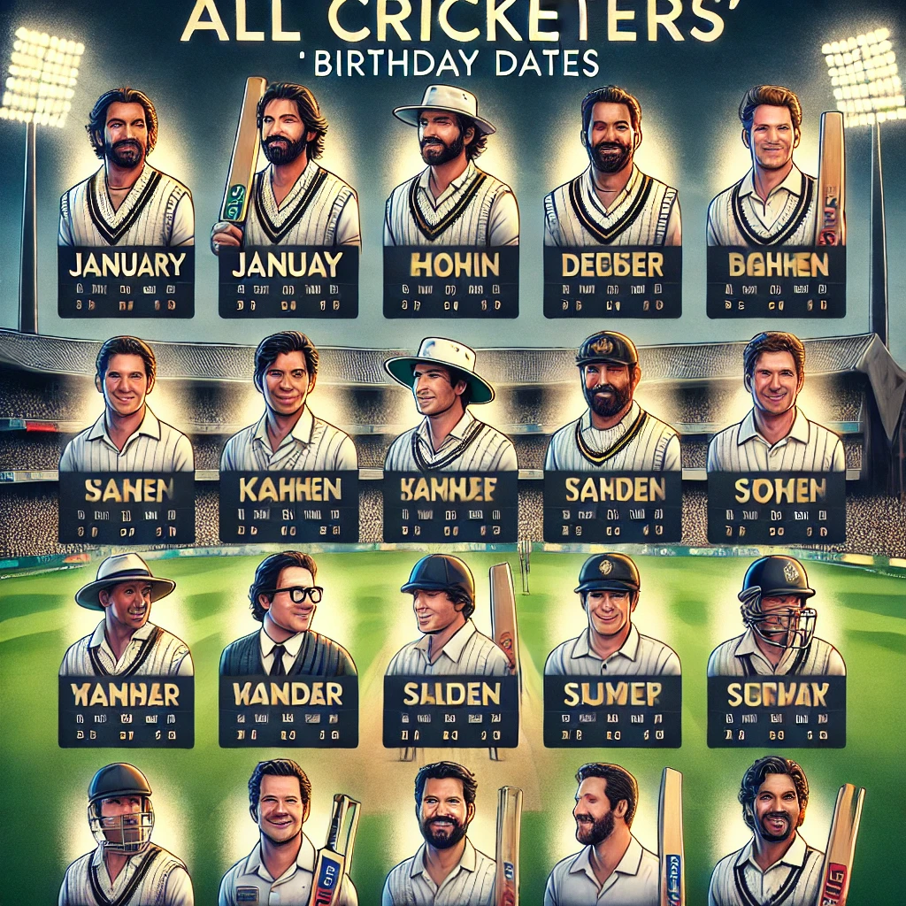 All Cricketers Birthday Date